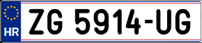 Trailer License Plate